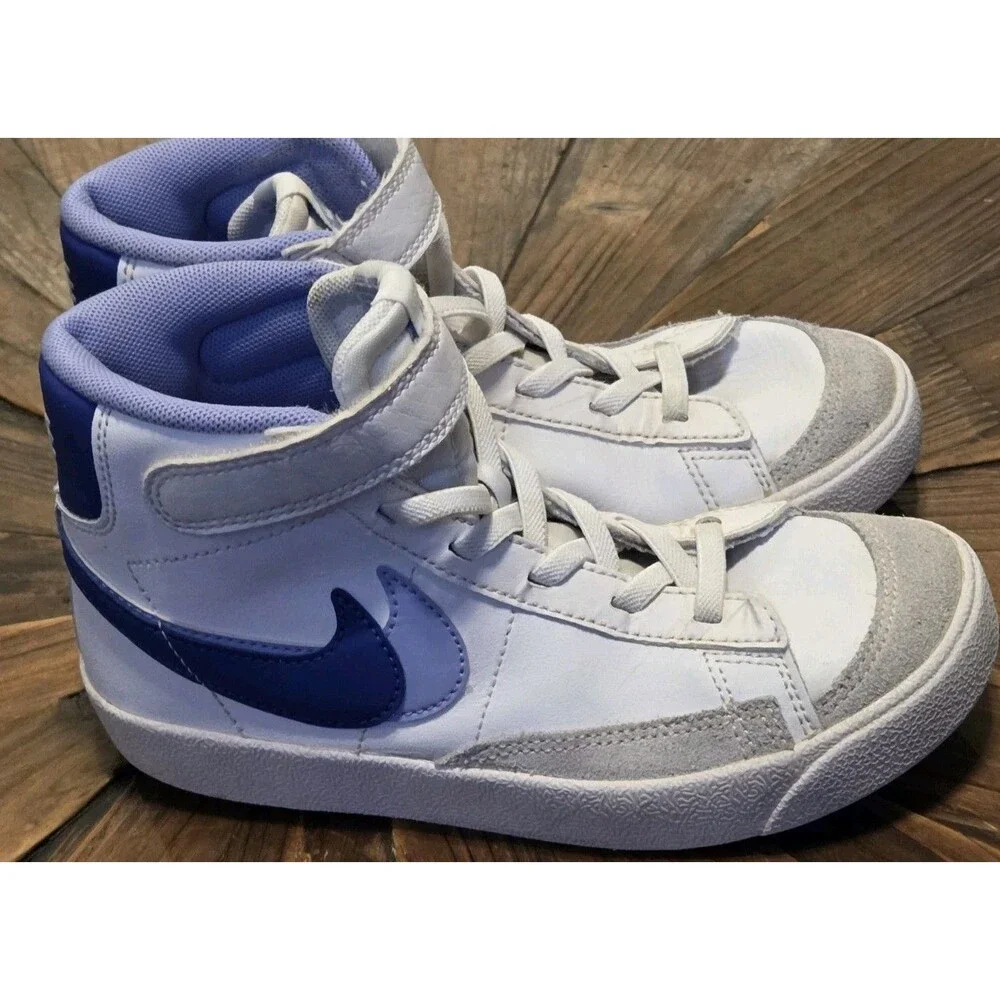 Nike Blazer Mid '77 SE PS sneakers w/ a Double Swoosh design purple - Size 13C
